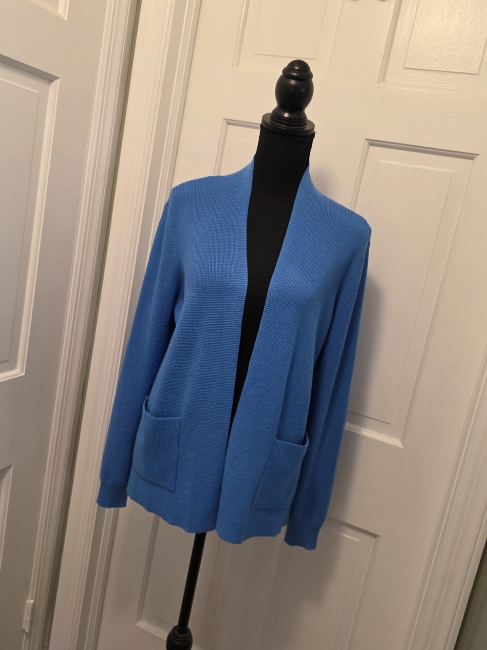 NWT Cyrus Bright Blue Open-Front Women's Knit Cardigan Size Large, Ret. $79